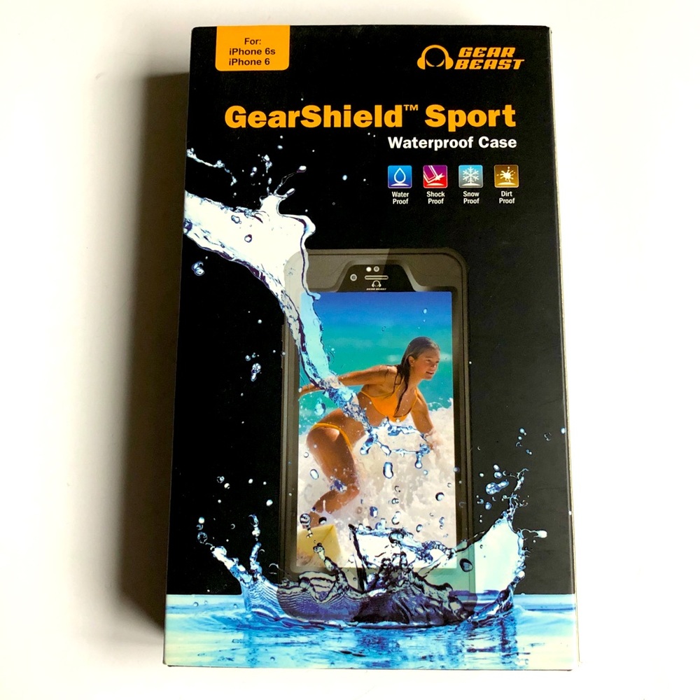 NEW GEAR BEAST GearShield™ Sport Waterproof Case iPhone 6 6s Black